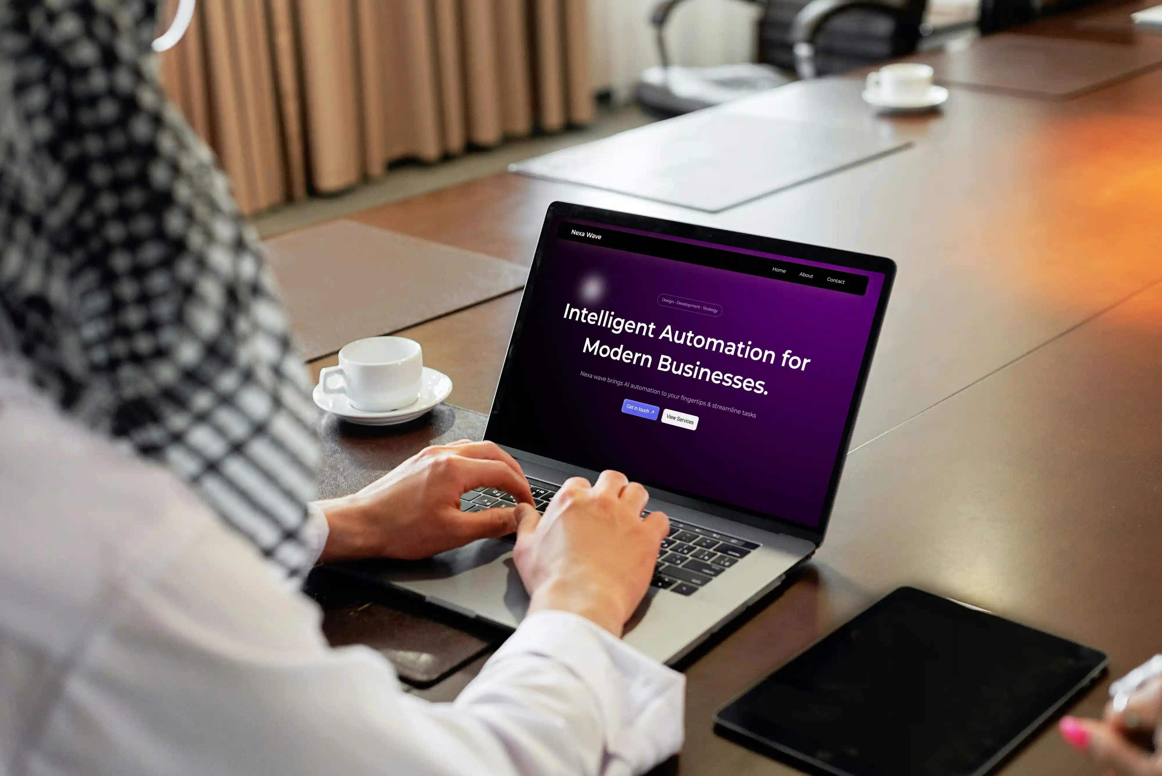 Modern agency website design
